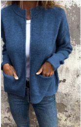 Dames Gebreid Vest met Ritssluiting | Resley