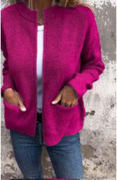 Dames Gebreid Vest met Ritssluiting | Resley