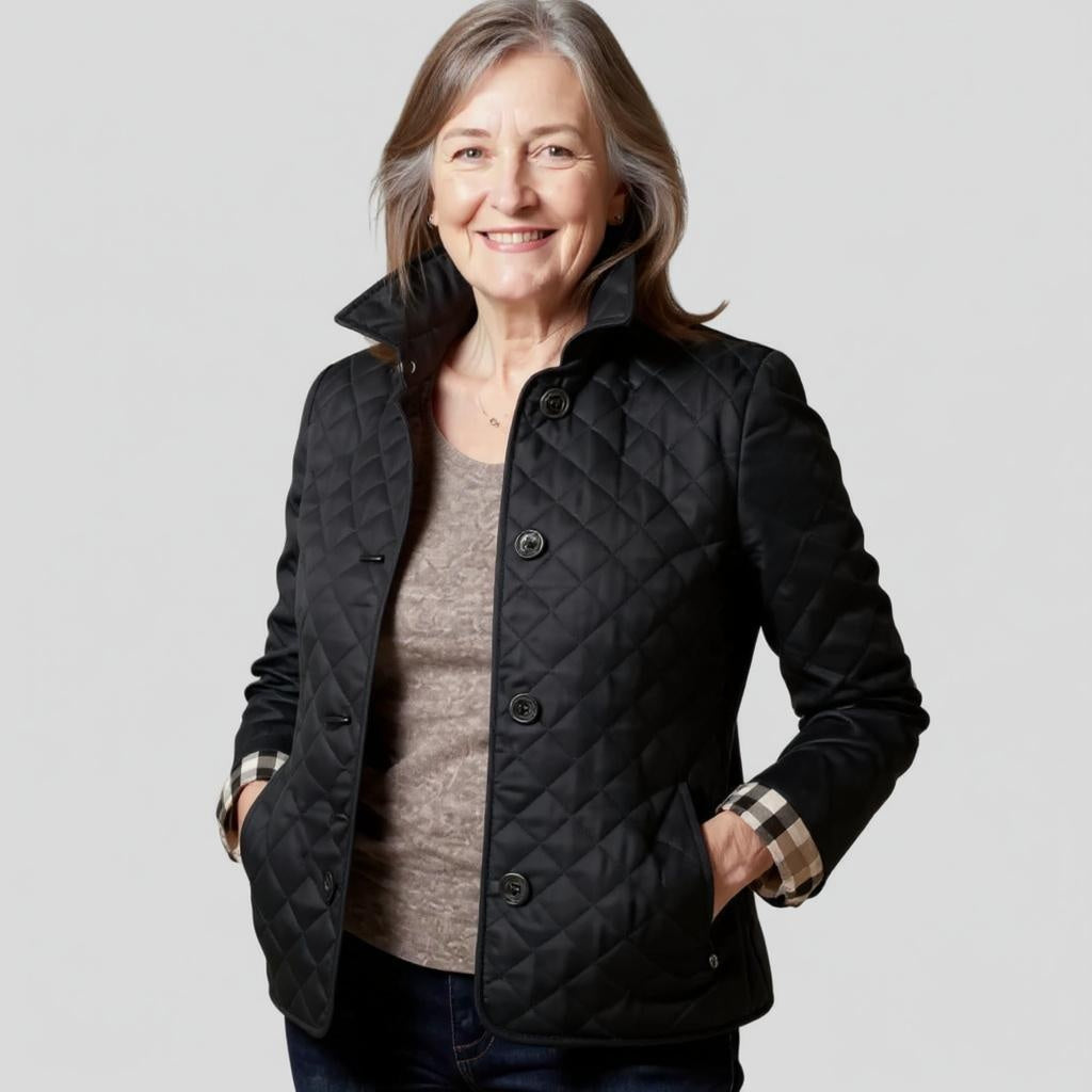 Vanity | Casual Quilted Jacket with Turned-Down Collar