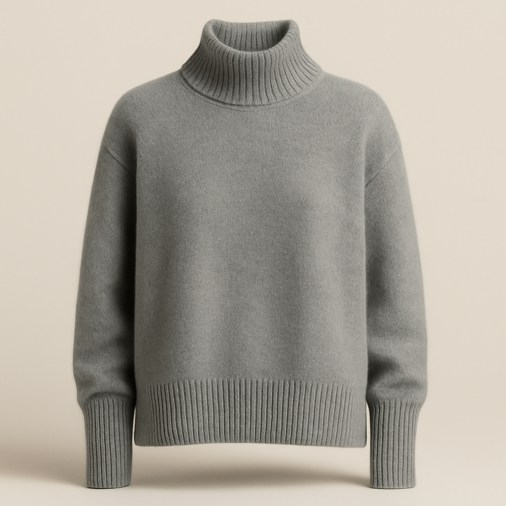 Zoey mae CASHMERE HIGH-NECK SWEATER