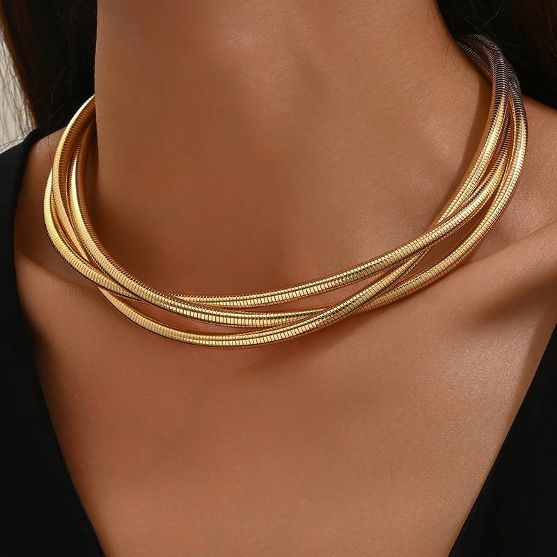 Timeless Layered Golden Vintage Necklace