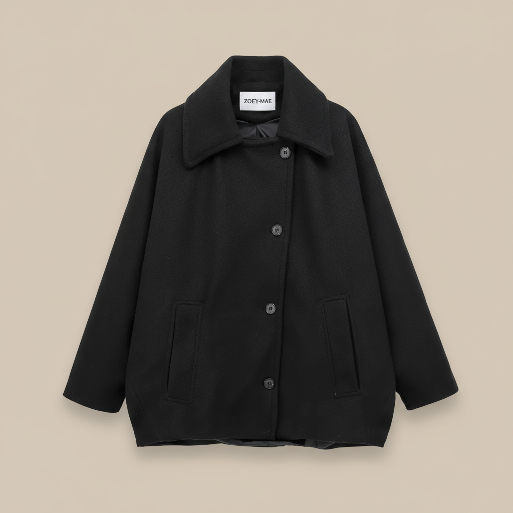 Flavia - Winter Women Loose Short Jacket Stand Collar