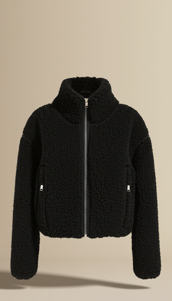 Delphi - Winter Lamb Wool Short Coat For Women