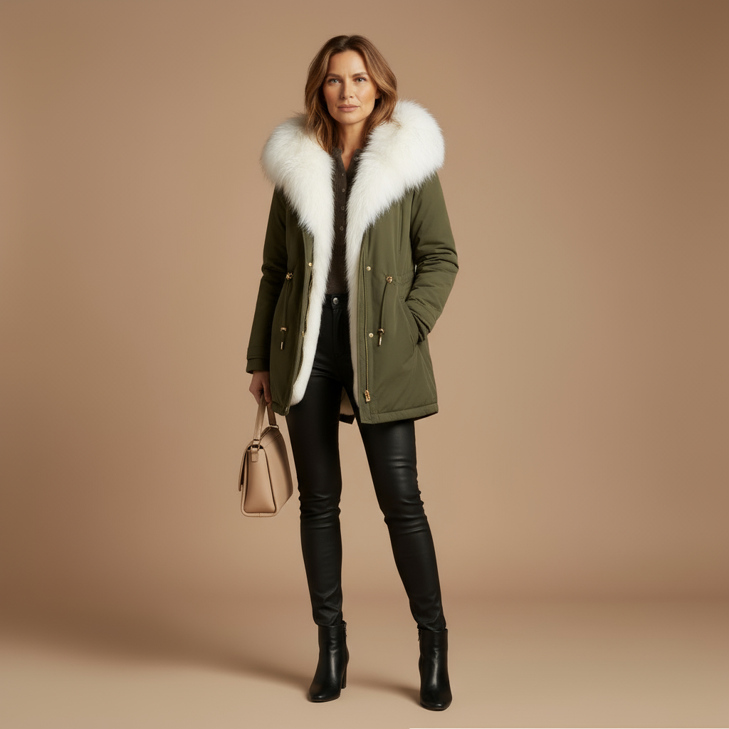 ivana - Insulated Waterproof Winter Coat with Fur Lining