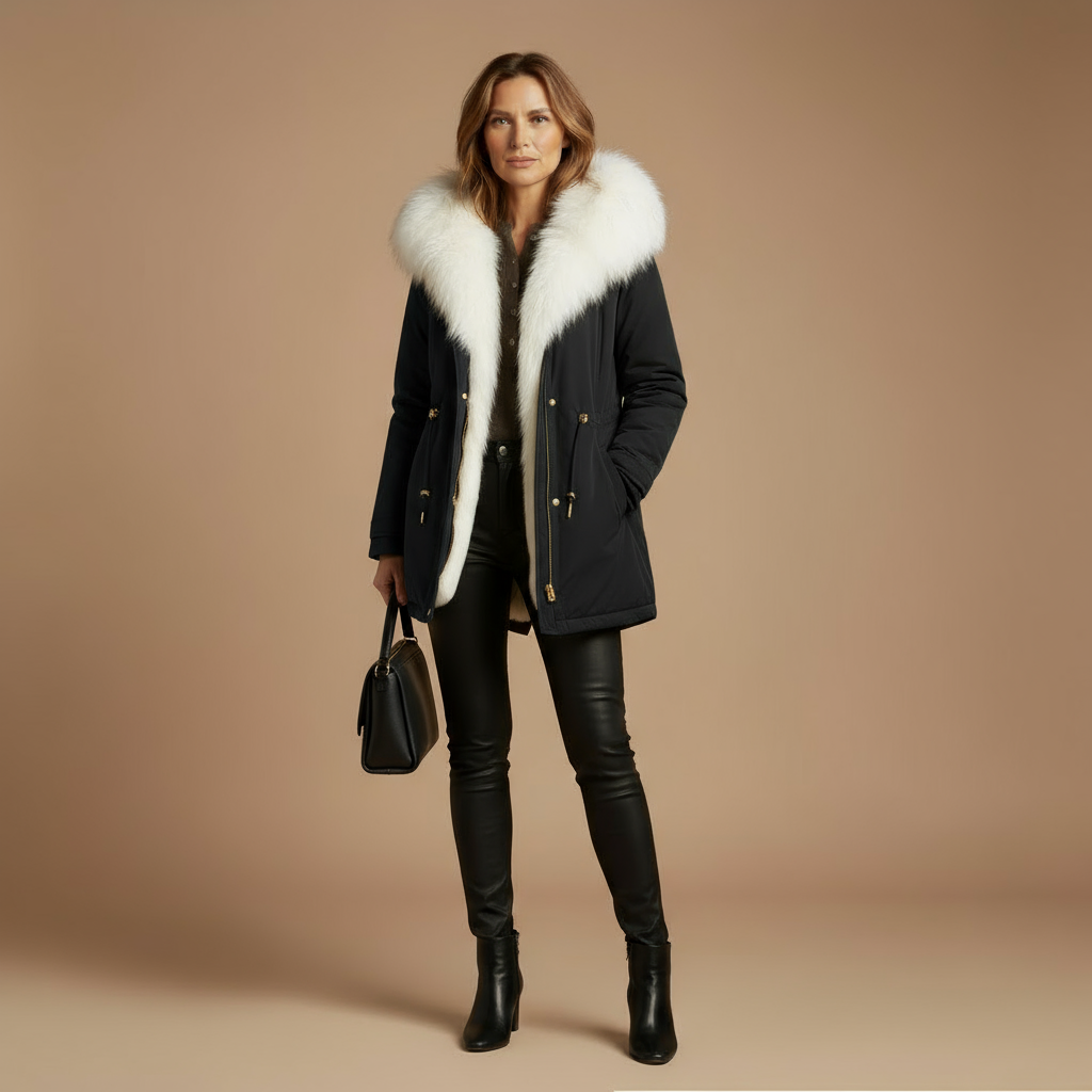 ivana - Insulated Waterproof Winter Coat with Fur Lining