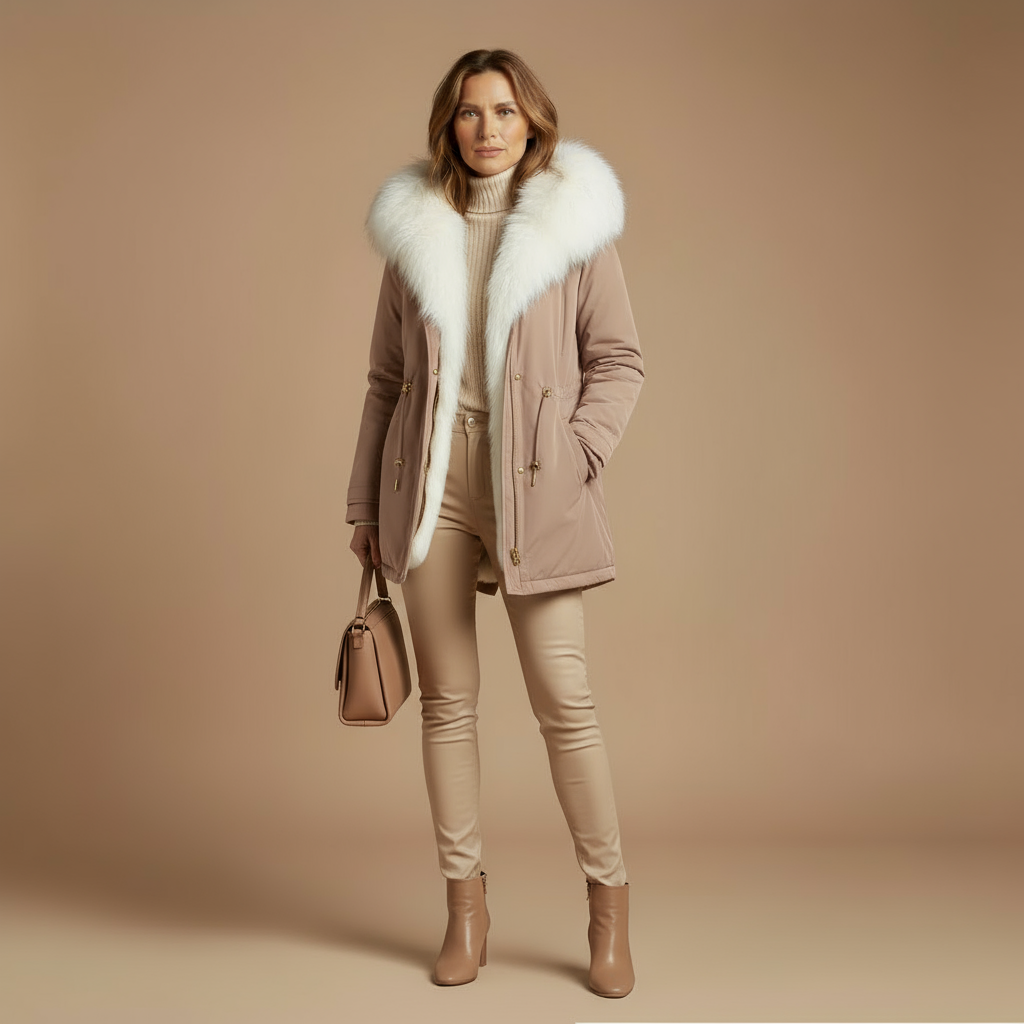 ivana - Insulated Waterproof Winter Coat with Fur Lining