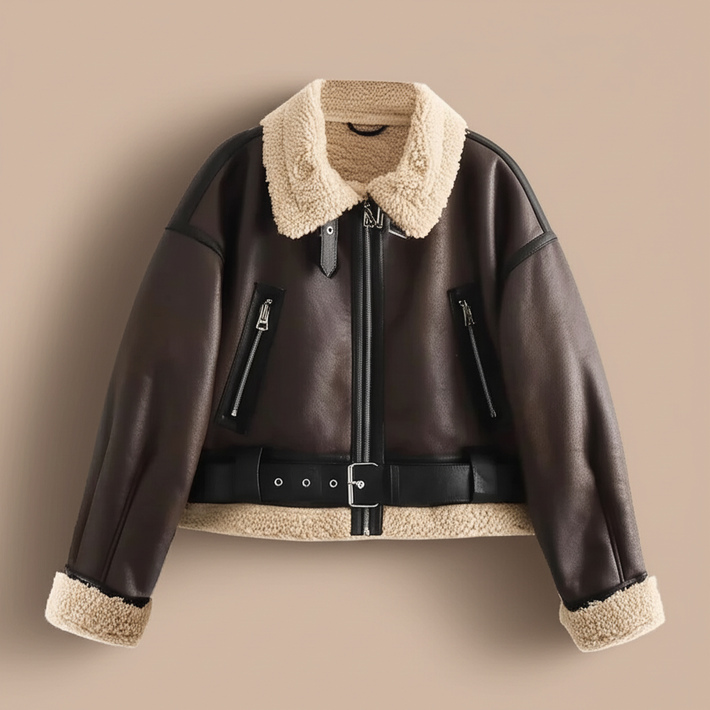 Fenella -  Casual Women's Wear Flip Collar Fur