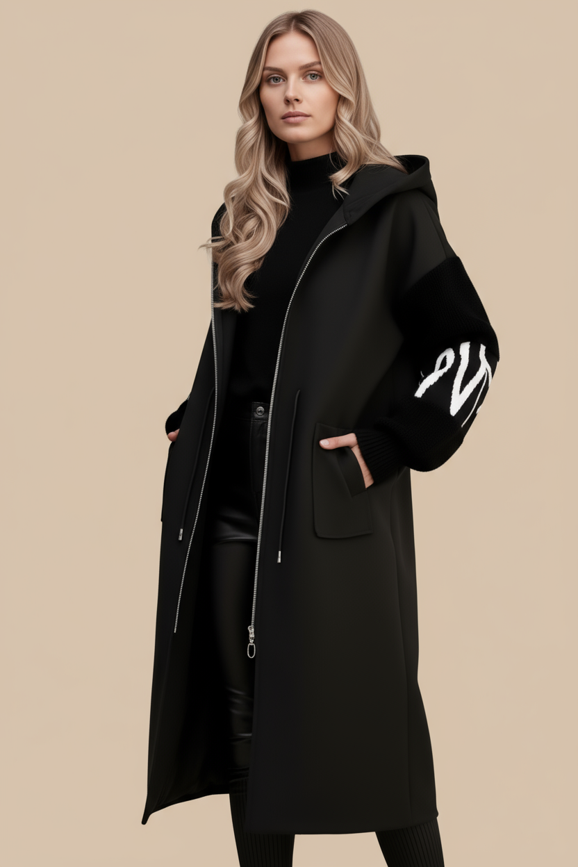 Fleur| Elegant Hooded Coatigan